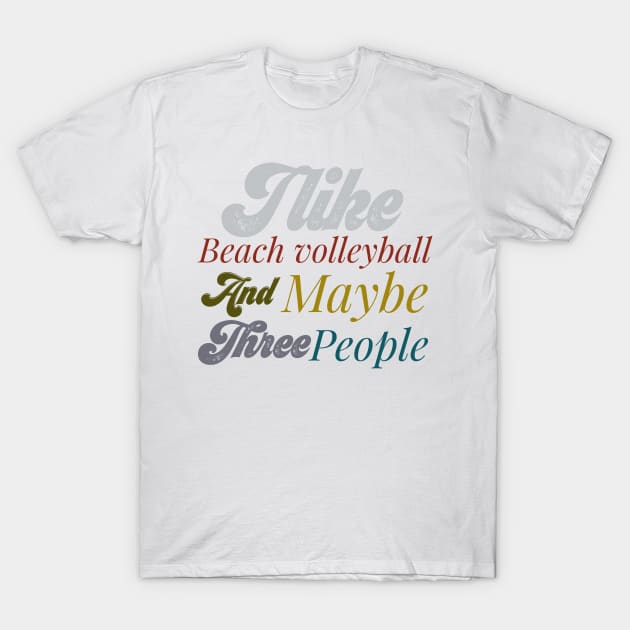 beach volleyball T-Shirt by Design stars 5
